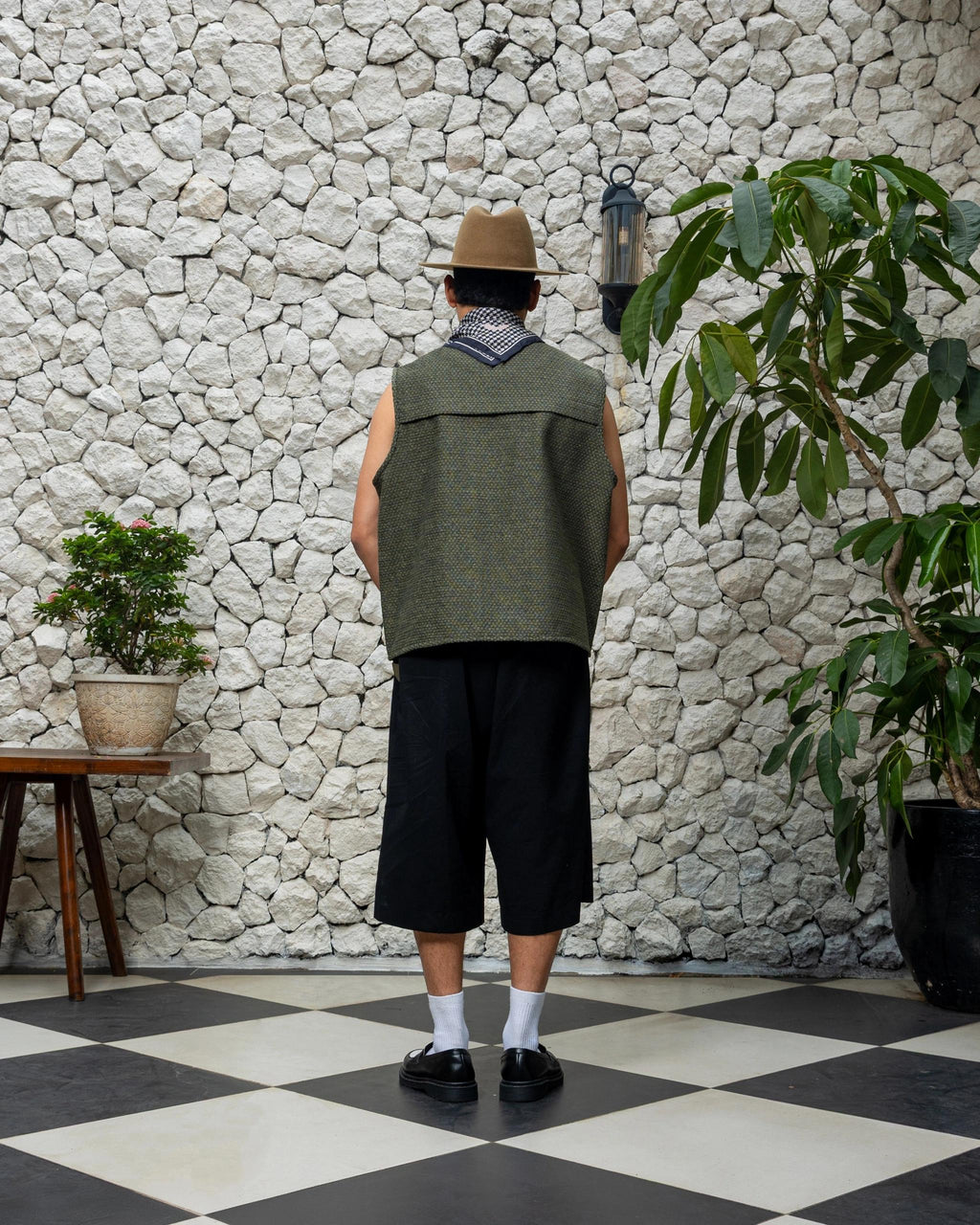 OLIVE TACTILE VEST｜ベスト カジュアル シーズンレス オリーブ